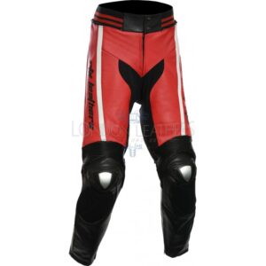 men's red genuine leather pant -premium quality